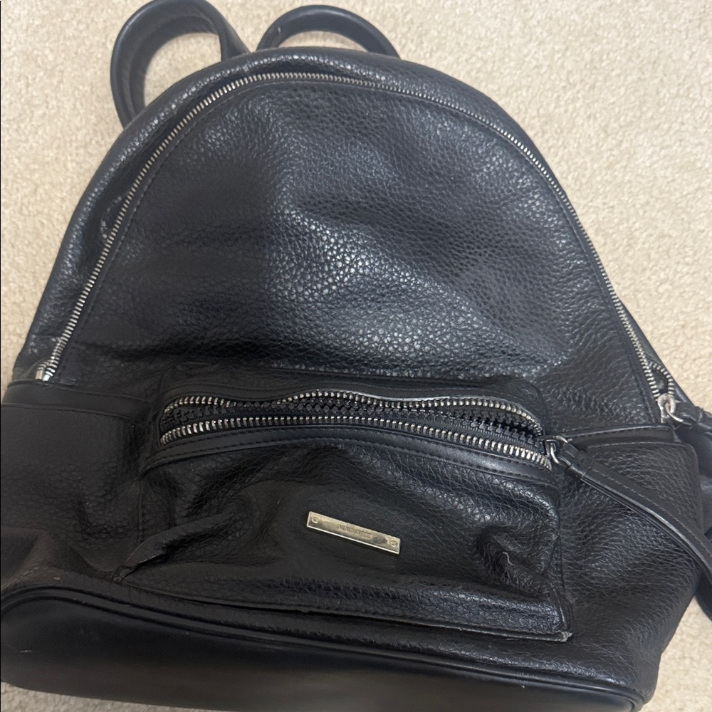 Black Leather Nine West  Backpack